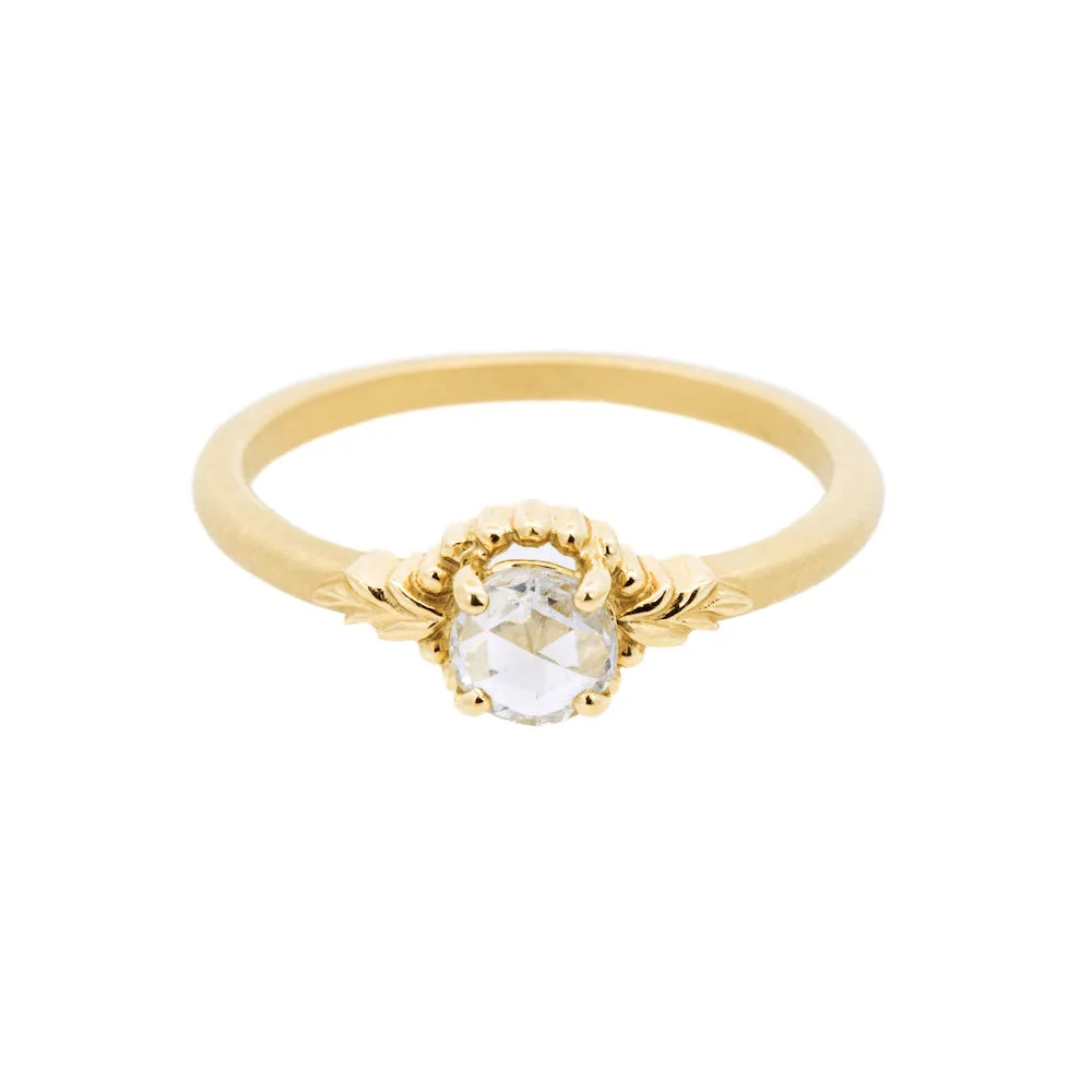0.31ct Round Rose Cut Wood Nymph Faye Cherie