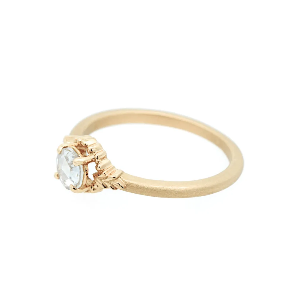 0.31ct Round Rose Cut Wood Nymph Faye Cherie