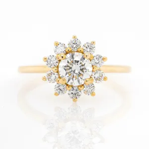 0.53ct Diamond 'Rosetta' Halo Ring
