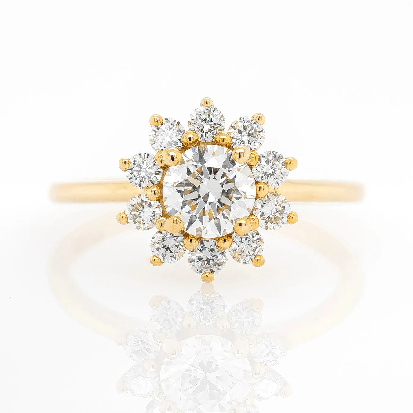 0.53ct Diamond 'Rosetta' Halo Ring