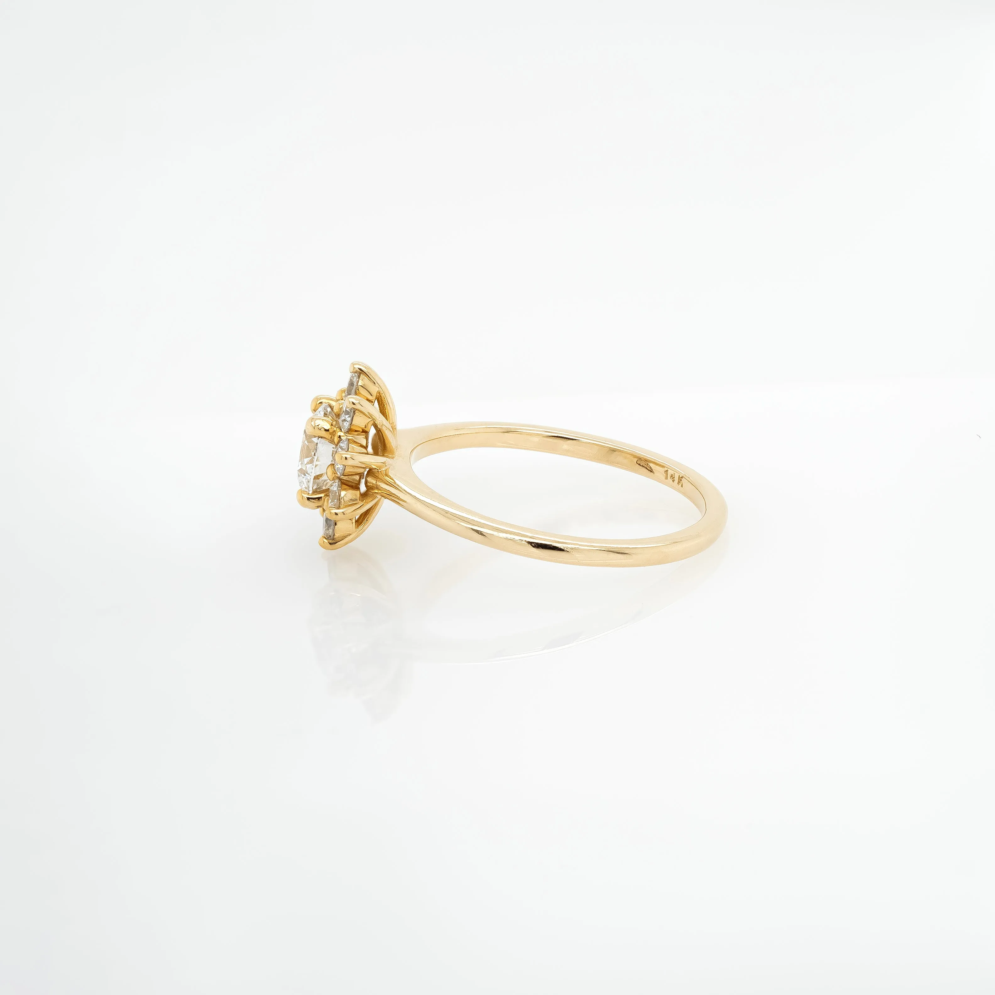 0.53ct Diamond 'Rosetta' Halo Ring