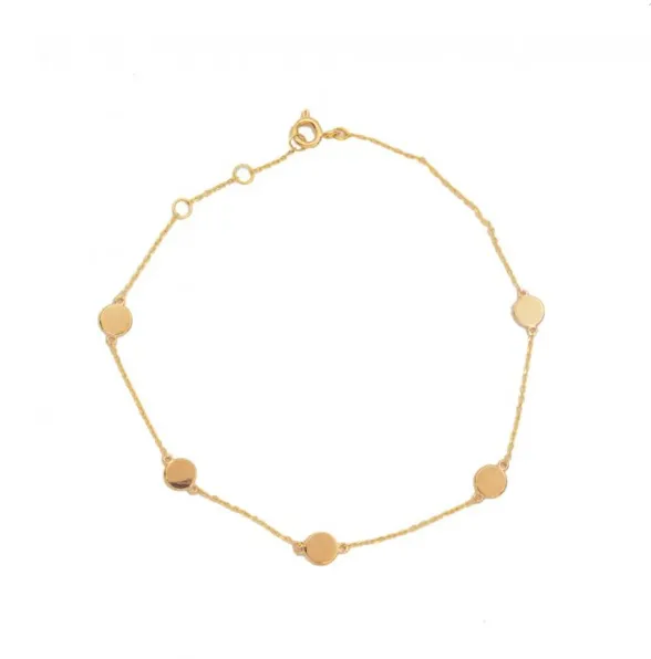 10k Gold Polka Dot Bracelet