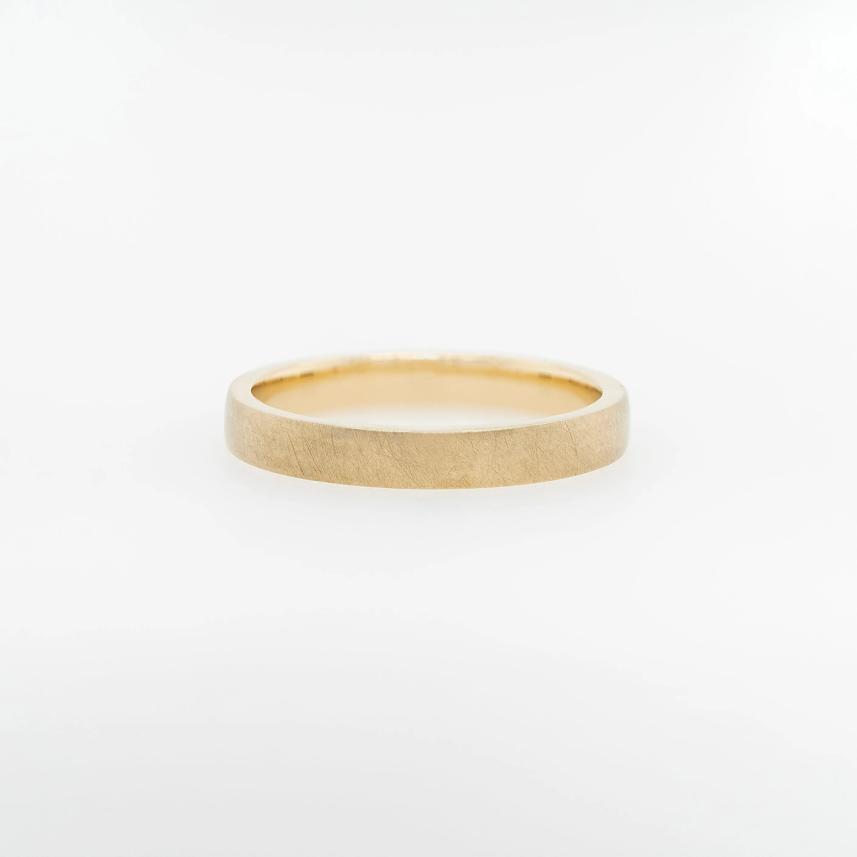 14k Gold Flat Wedding Band