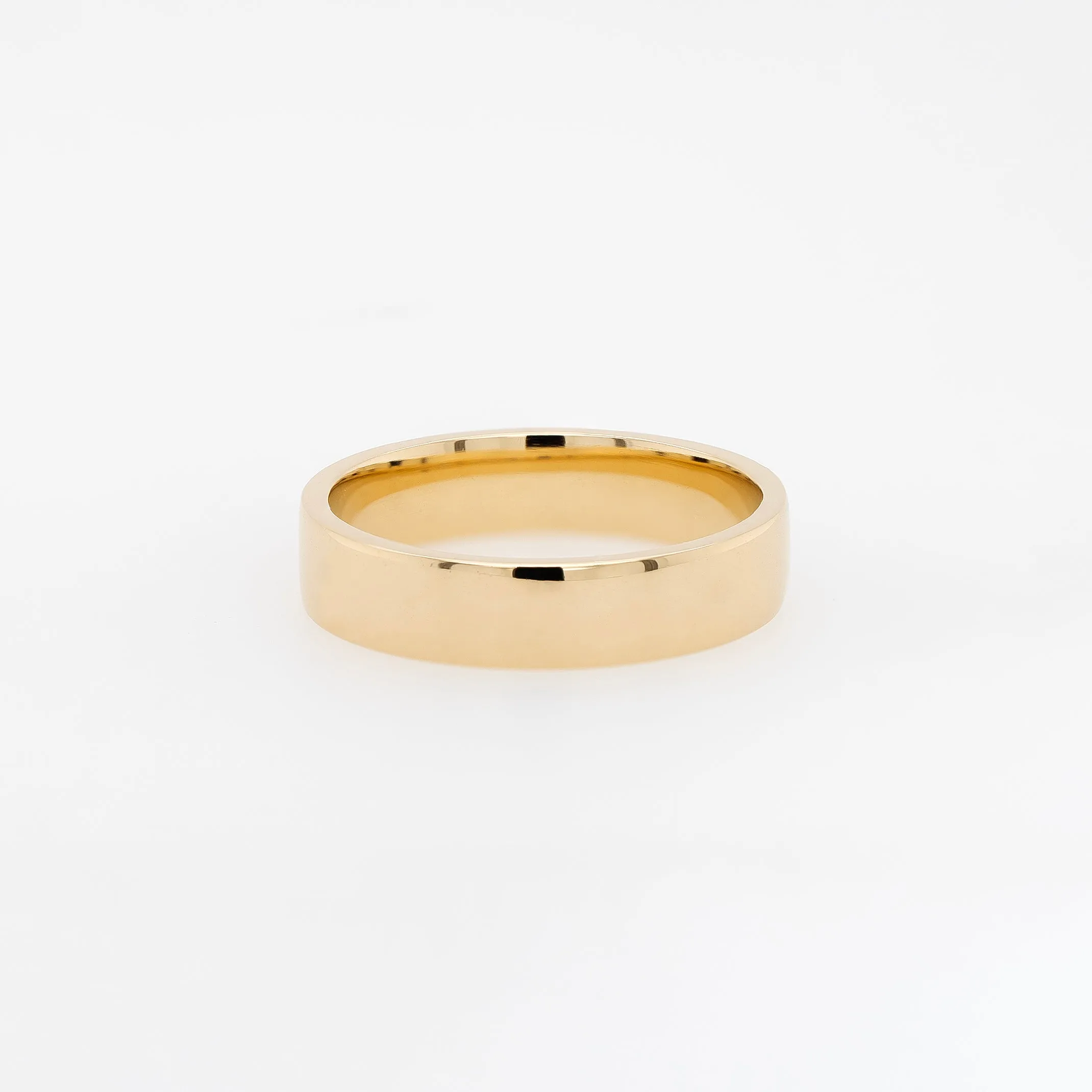 14k Gold Flat Wedding Band
