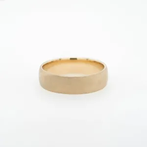 14k Half Round Wedding Band