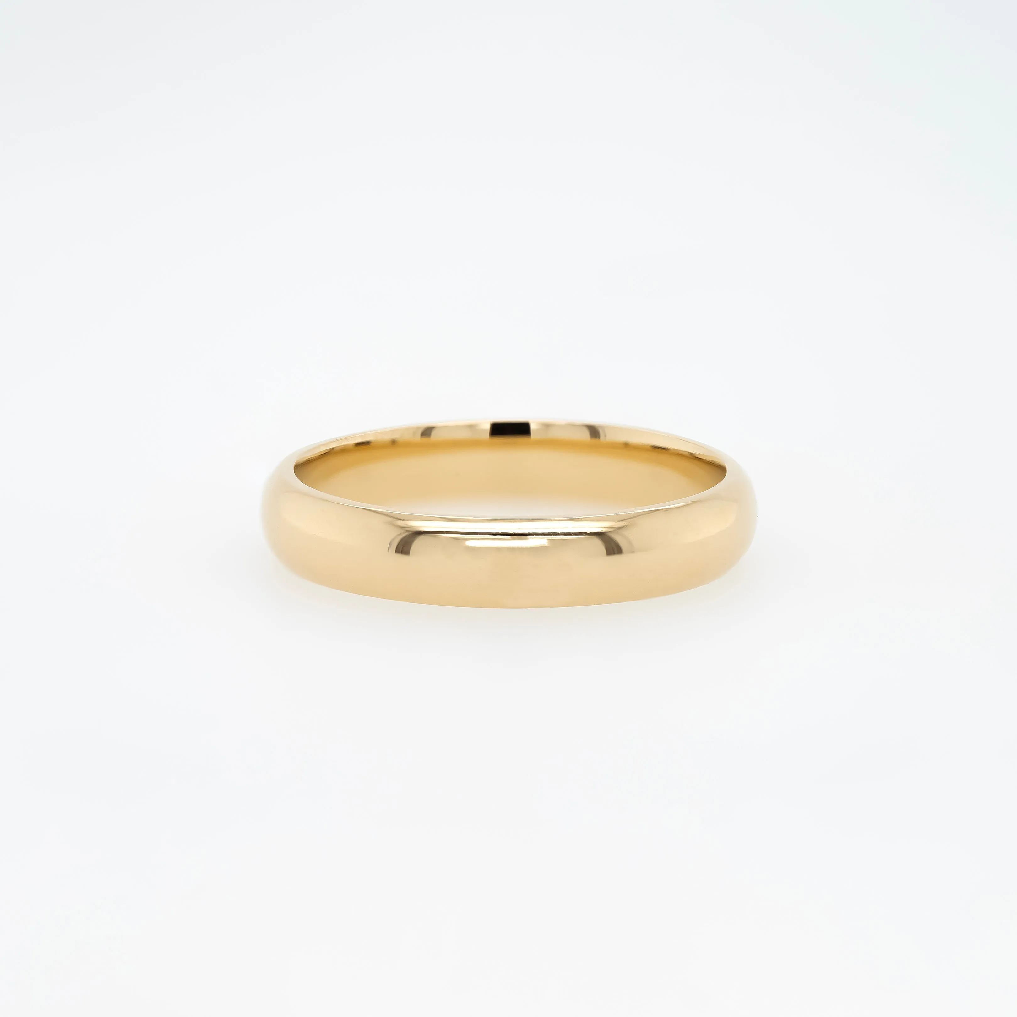 14k Wedding Band- Rounded