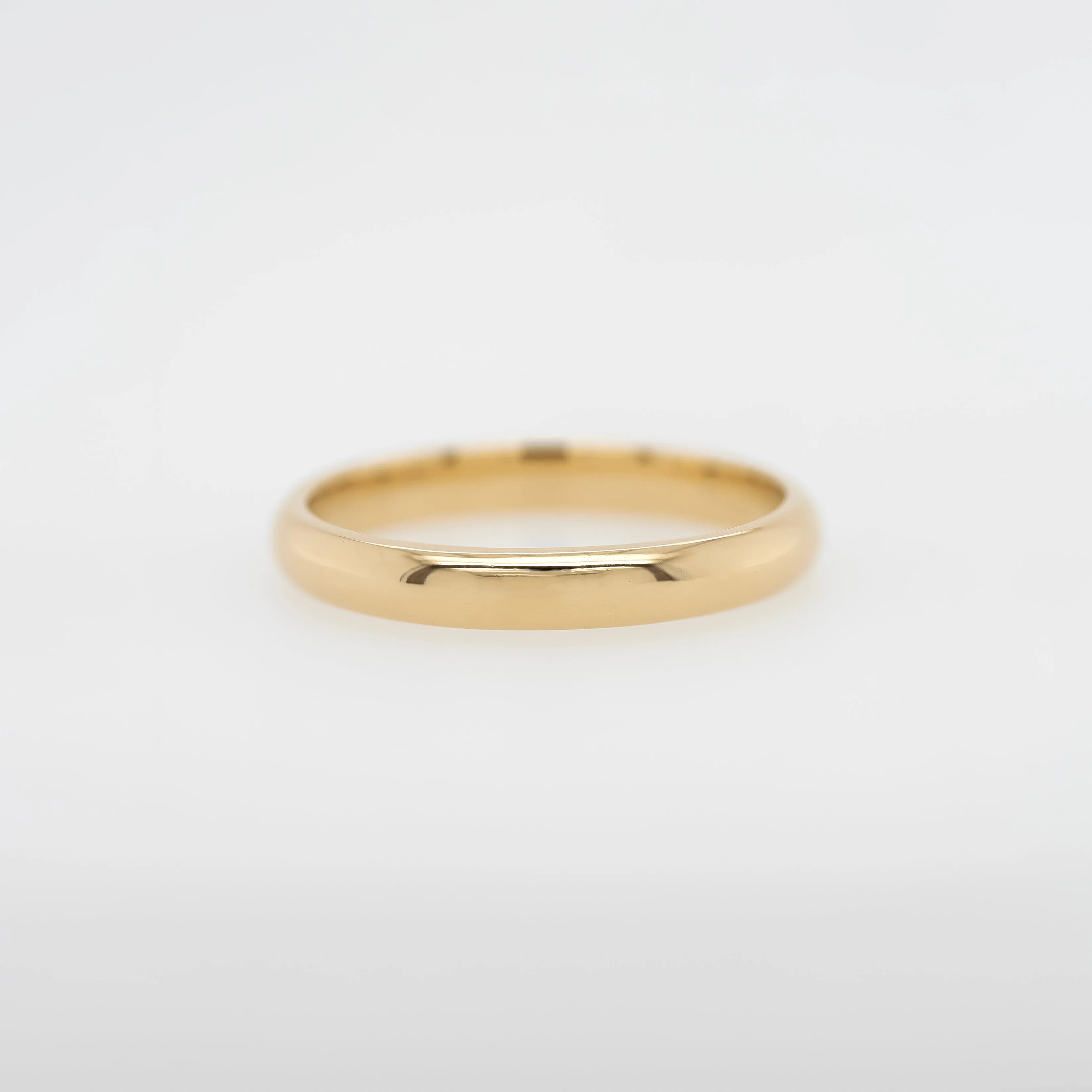14k Wedding Band- Rounded