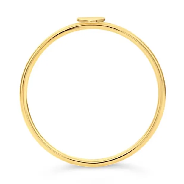 14KY Gold Heart Accent Stackable Ring