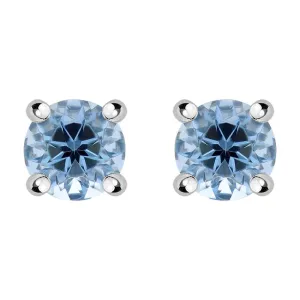 18ct White Gold 0.47ct Aquamarine Stud Earrings