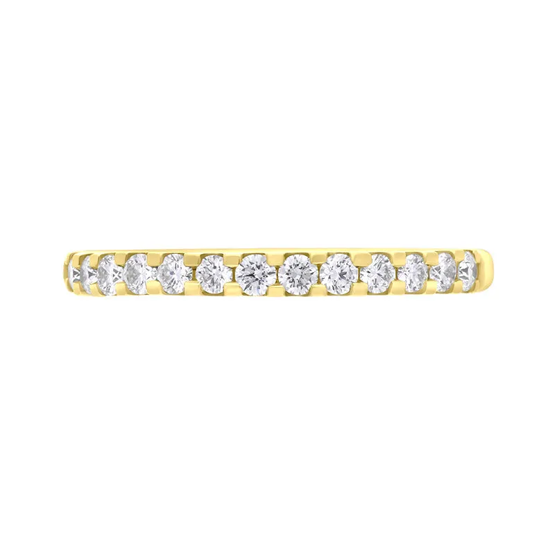 18ct Yellow Gold Diamond Half Eternity Ring