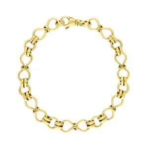 18ct Yellow Gold Figure of Eight Bracelet