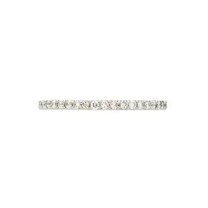 19k White Gold Partial Eternity Band