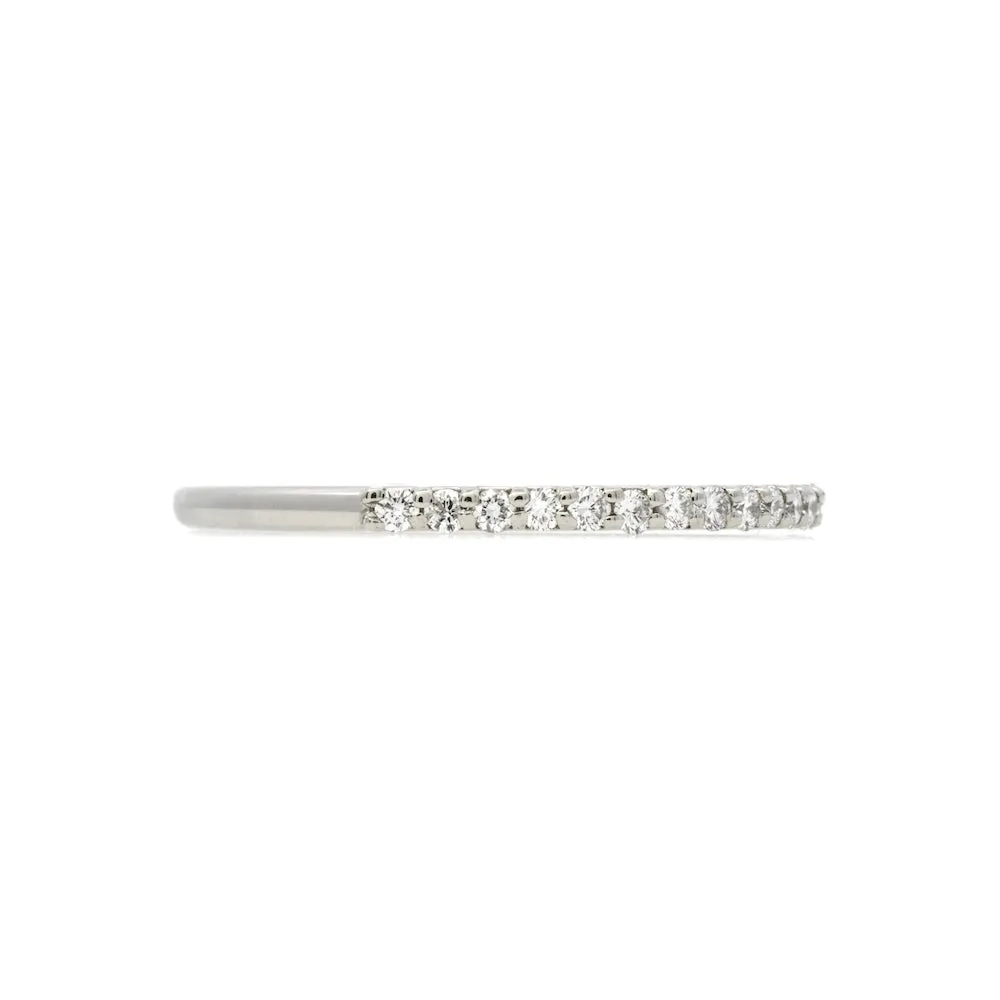 19k White Gold Partial Eternity Band