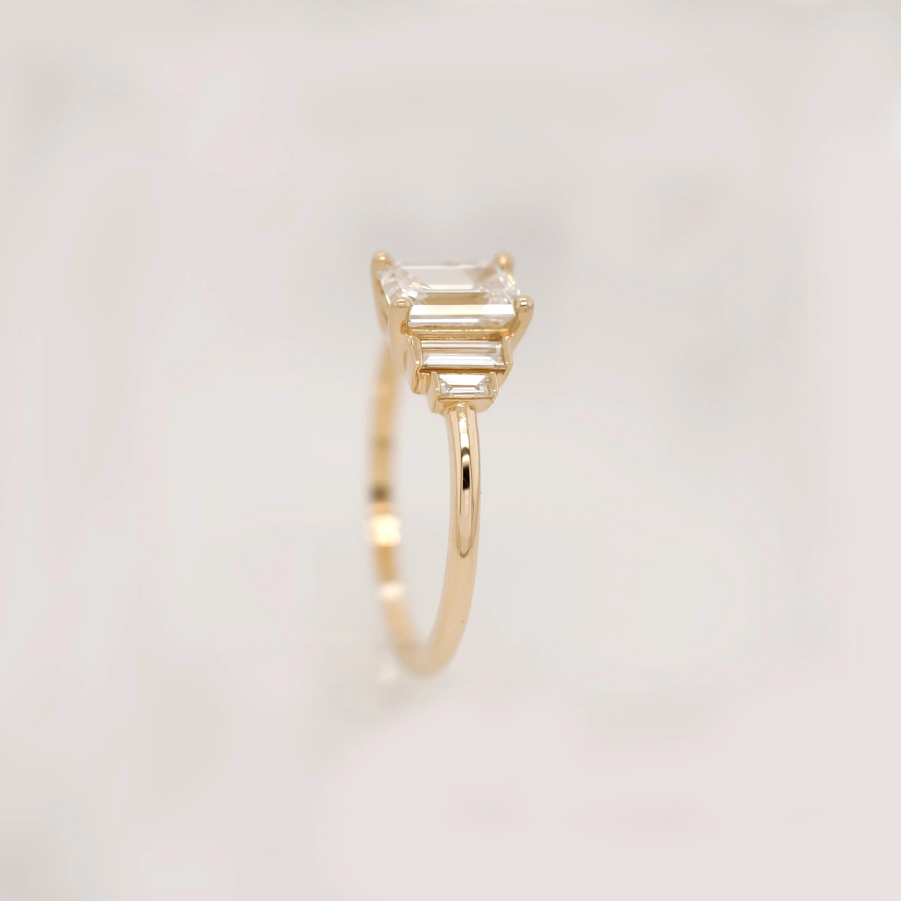 5 Emerald Cut Diamond Ring