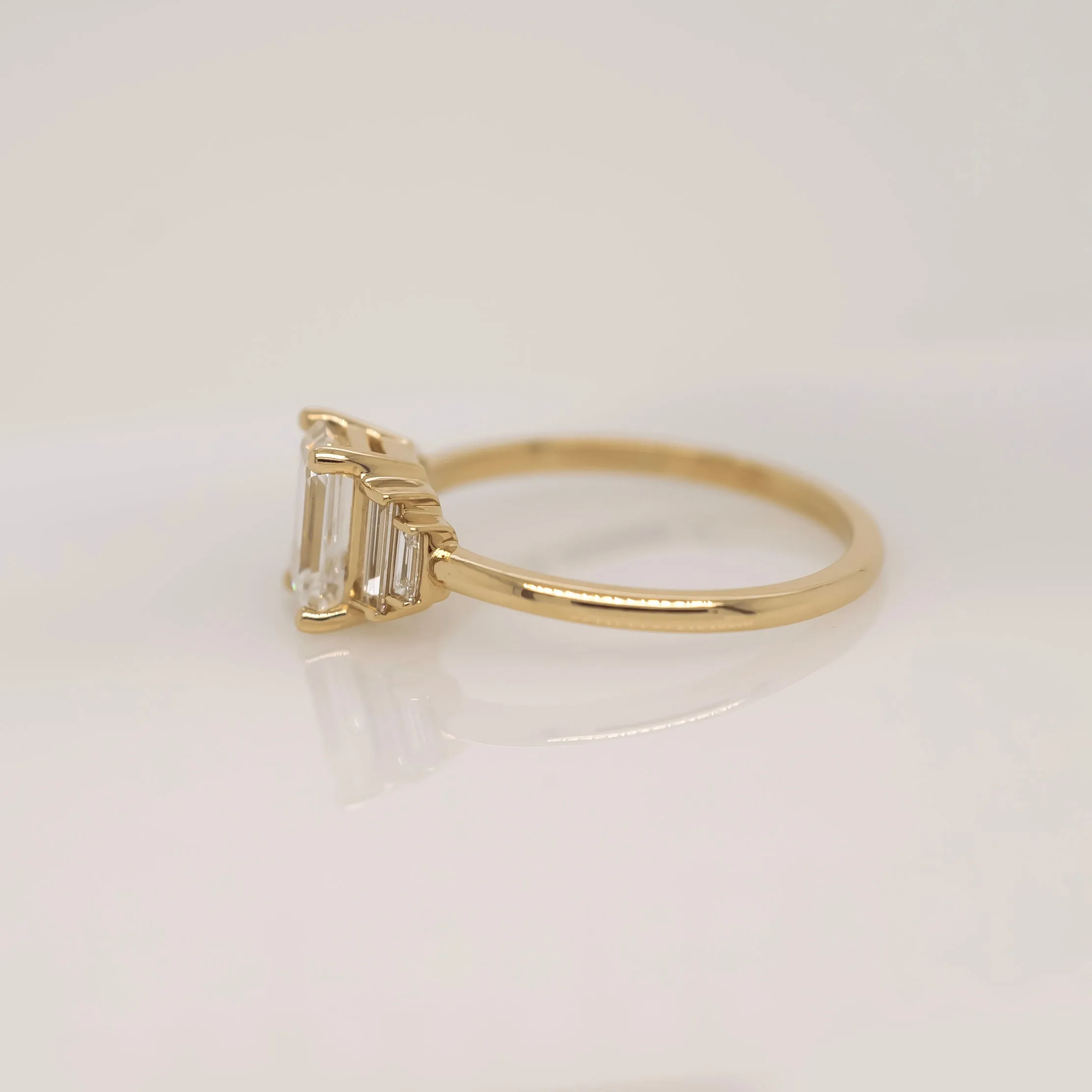 5 Emerald Cut Diamond Ring