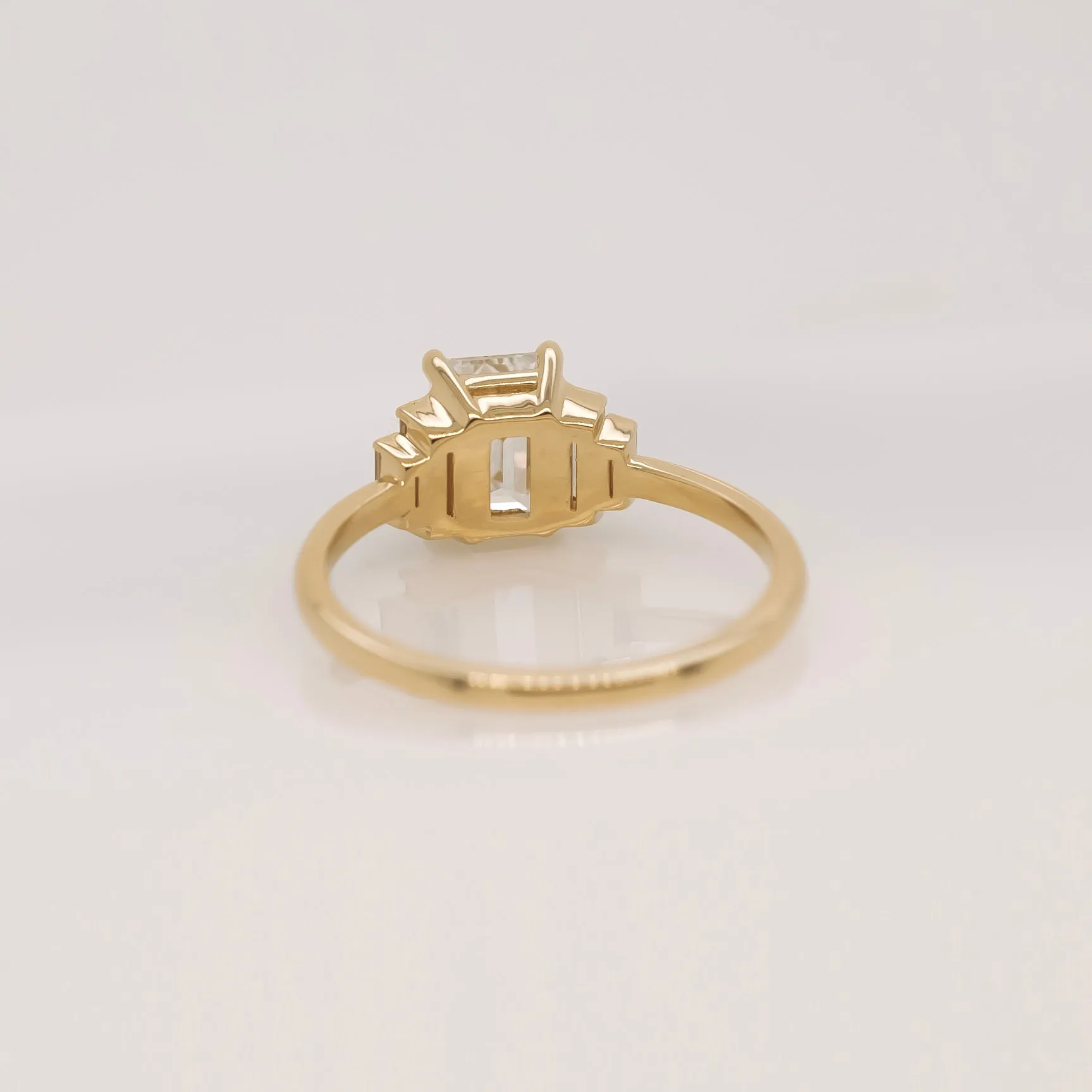 5 Emerald Cut Diamond Ring