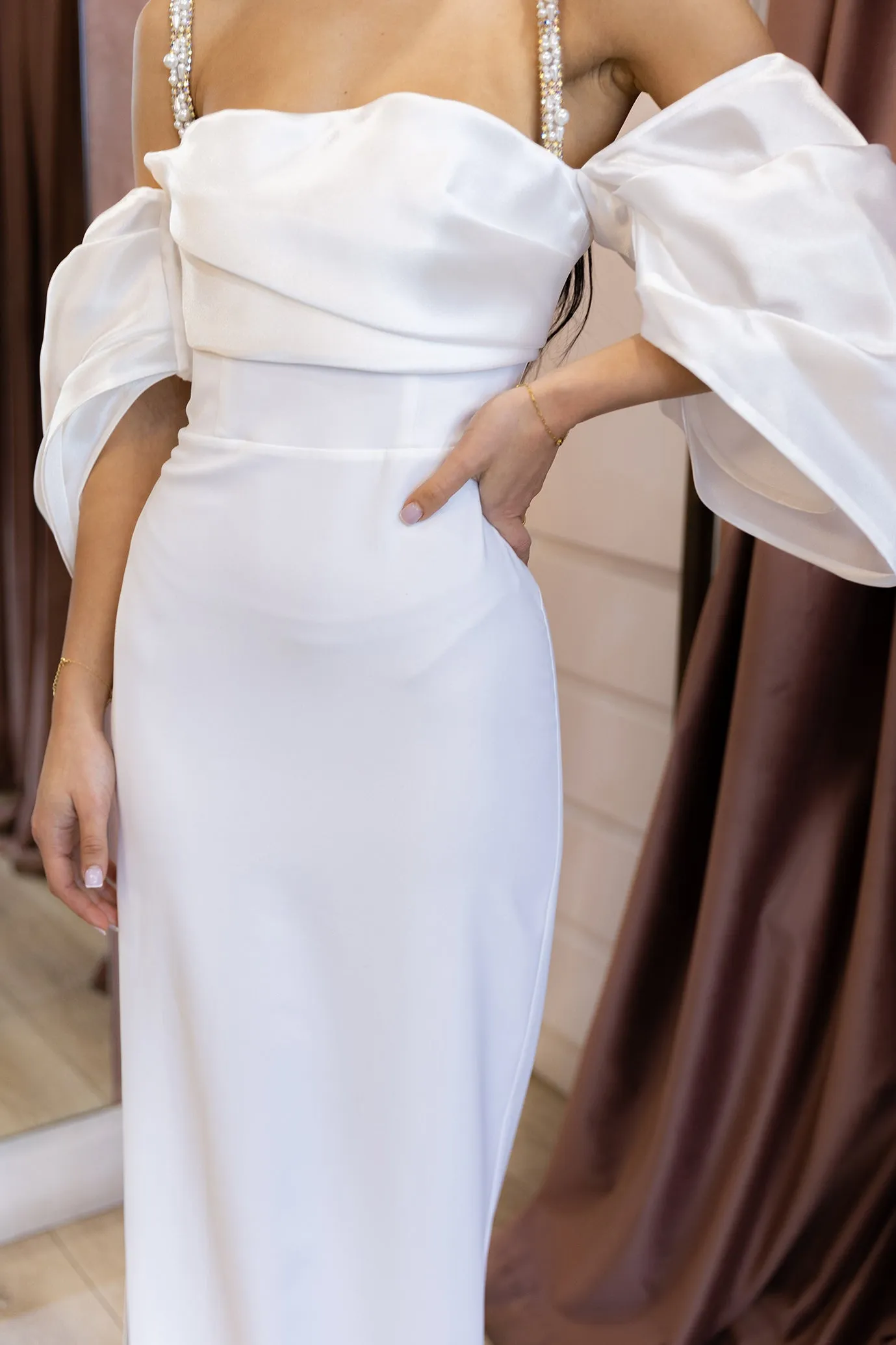 Amara Gown White by HSH