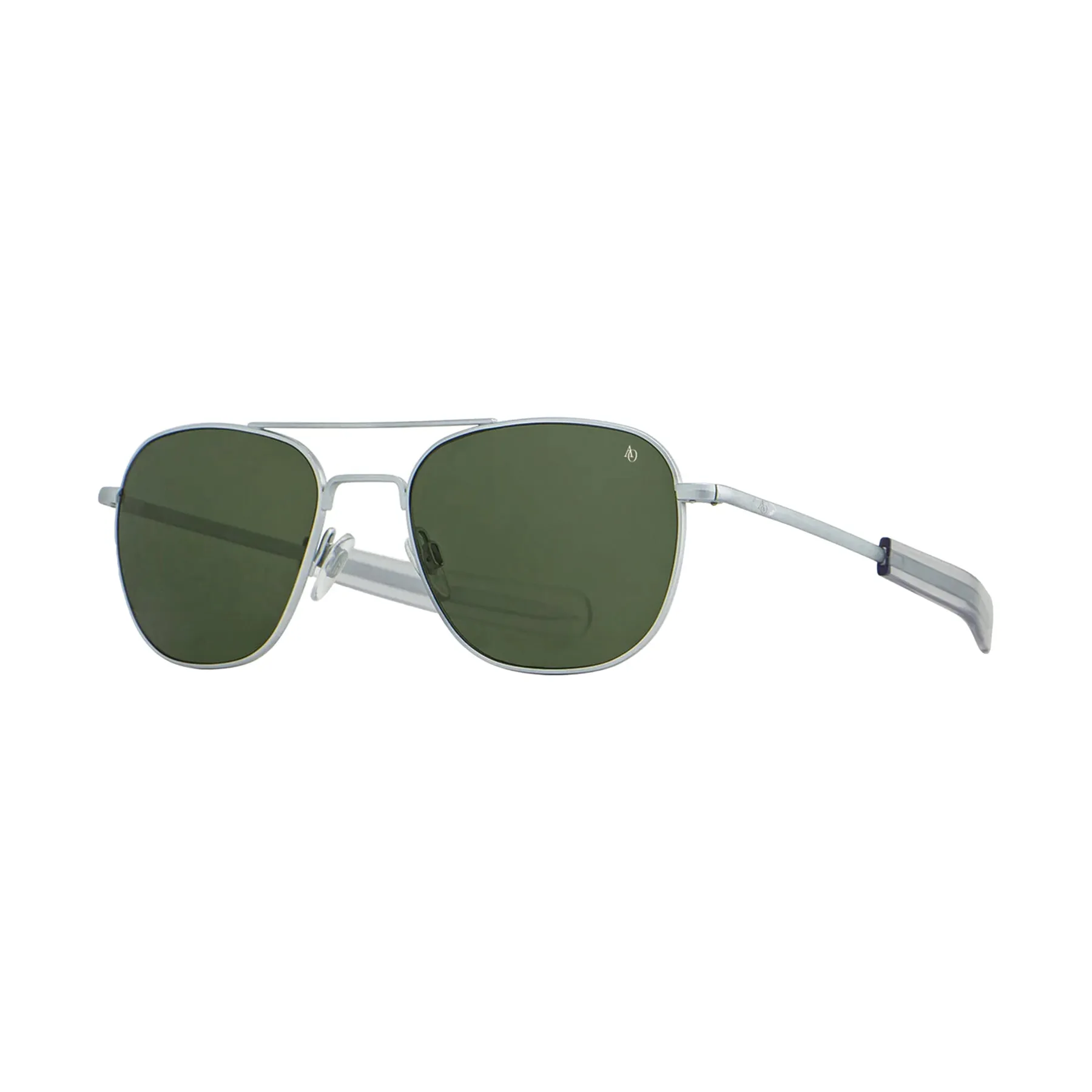 AMERICAN OPTICAL ORIGINAL PILOT - MATTE SILVER/GREEN GLASS