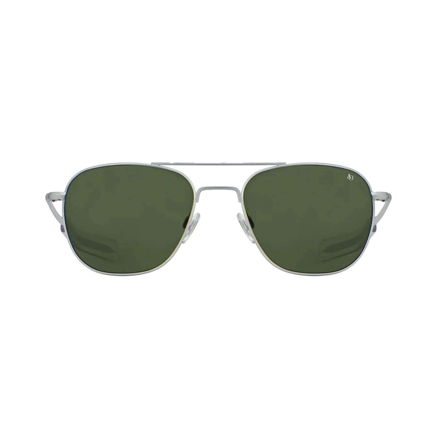AMERICAN OPTICAL ORIGINAL PILOT - MATTE SILVER/GREEN GLASS