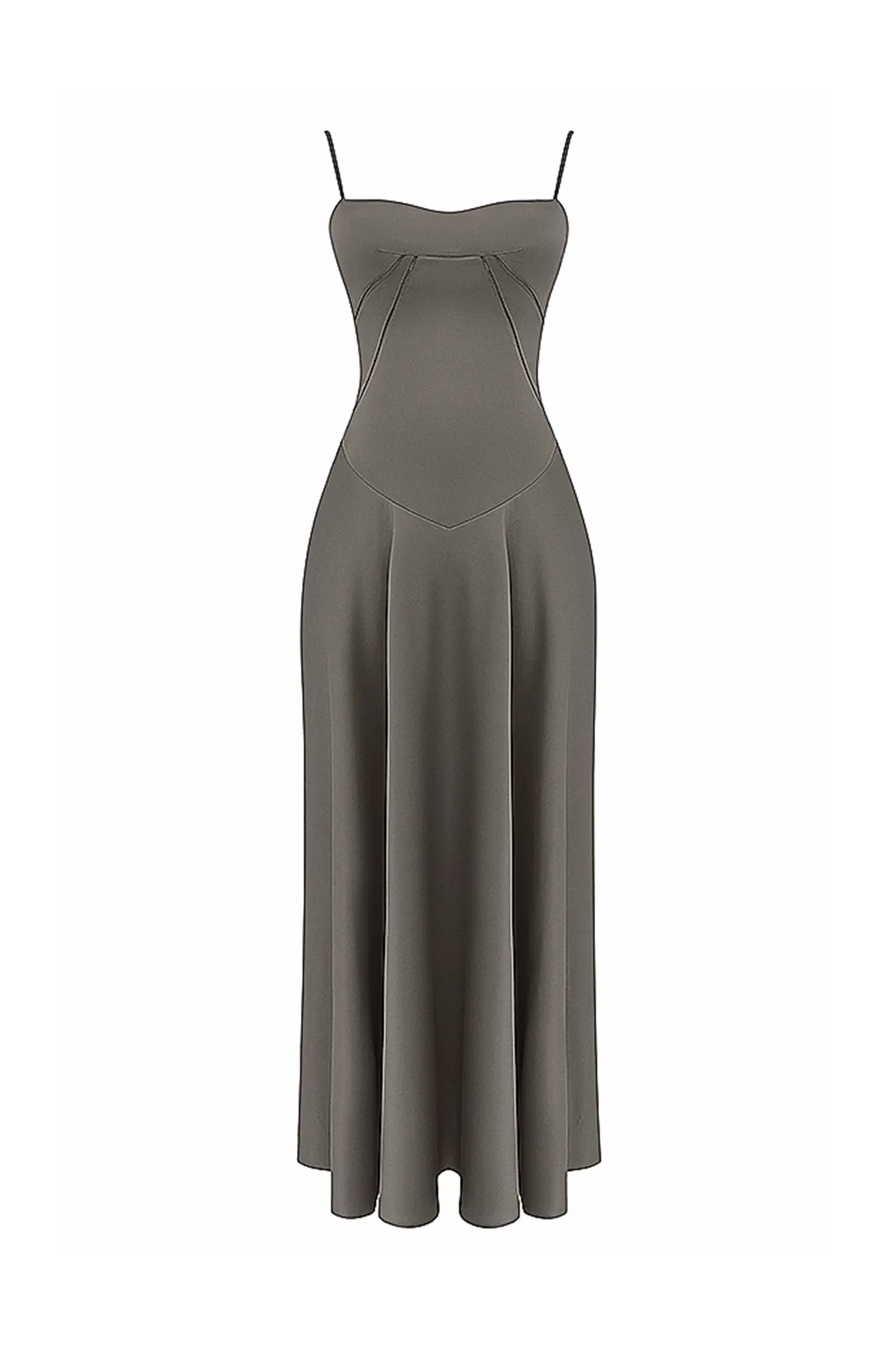 Anabella Smoke Lace Up Maxi Dress by House of CB