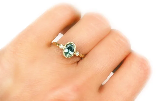 Anais Green Sapphire Ring