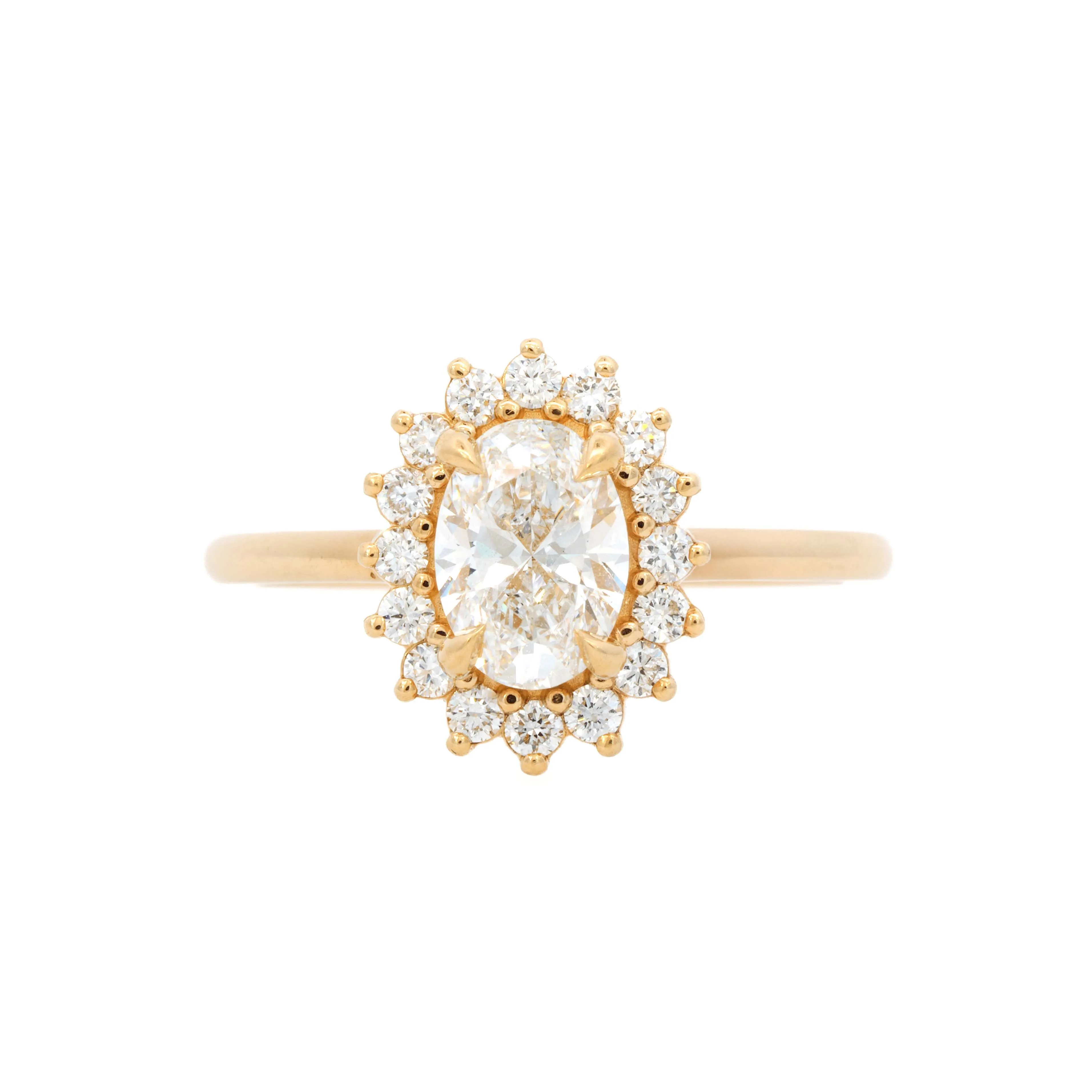 'Ava' Diamond Halo Ring