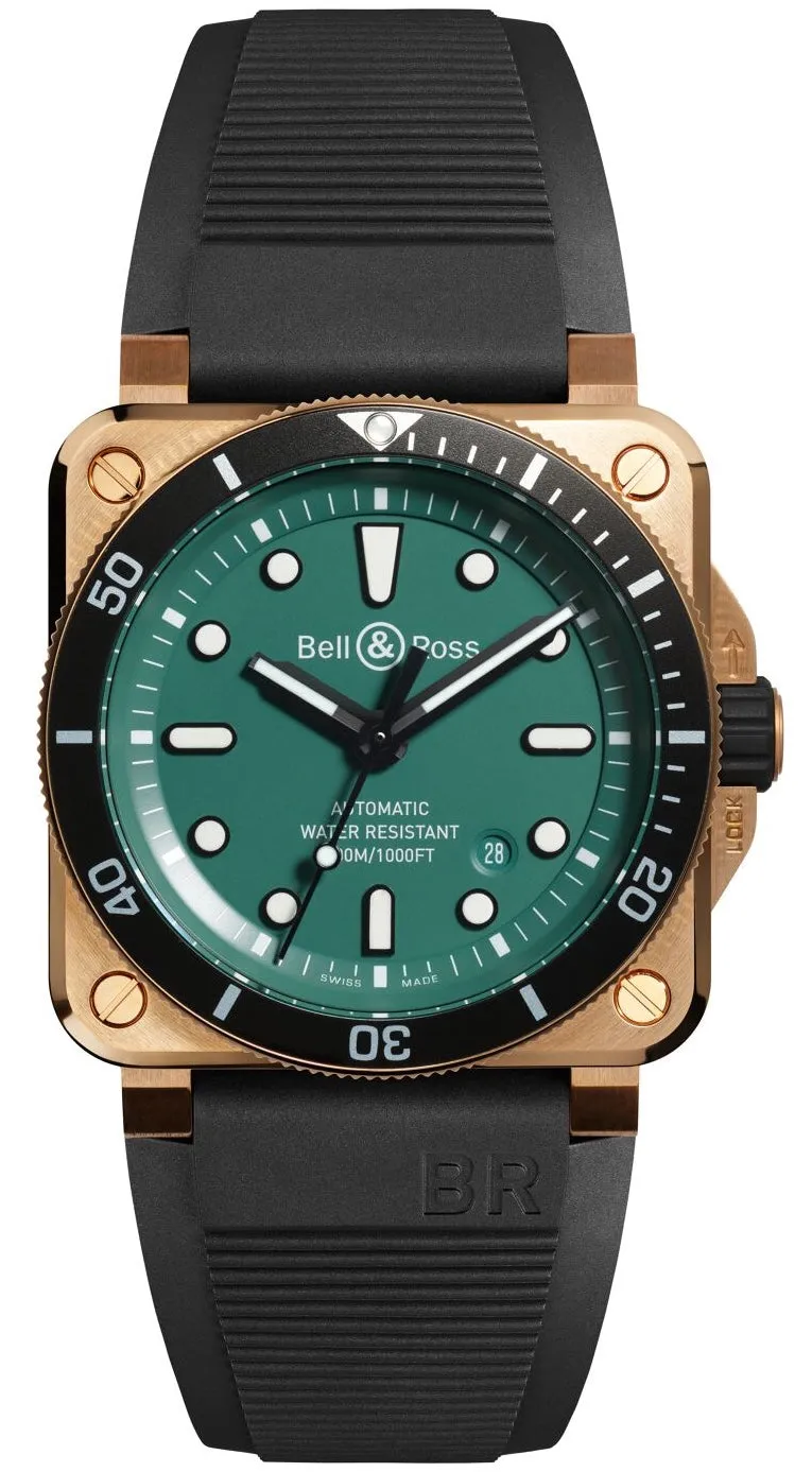 Bell & Ross BR 03 Diver Black Green Bronze Limited Edition Watch