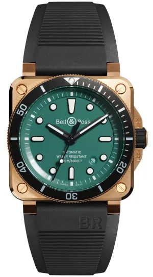 Bell & Ross BR 03 Diver Black Green Bronze Limited Edition Watch