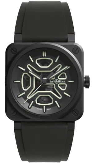 Bell & Ross BR 03 Skeleton Lum Ceramic Watch