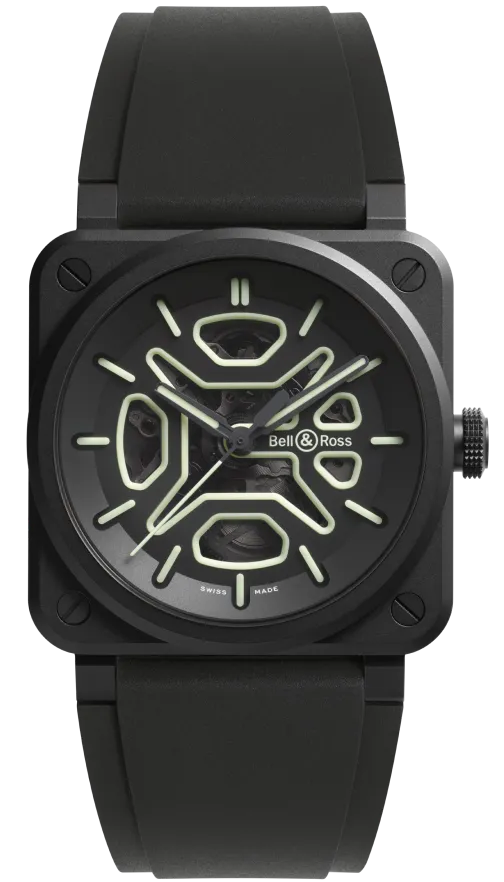 Bell & Ross BR 03 Skeleton Lum Ceramic Watch