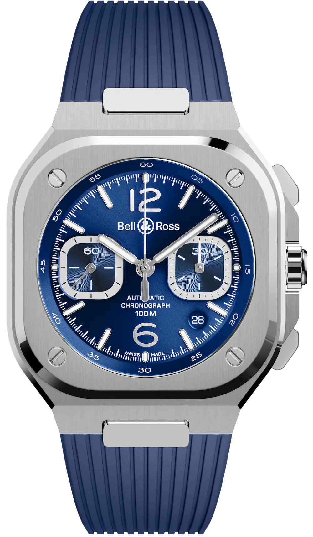 Bell & Ross BR 05 Chrono Blue Steel Watch
