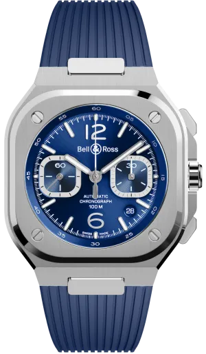 Bell & Ross BR 05 Chrono Blue Steel Watch