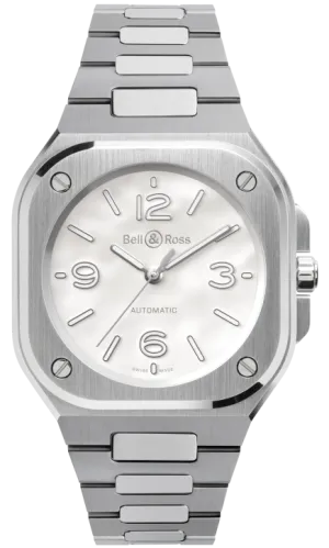 Bell & Ross BR 05 Mother Of Pearl Steel 36mm Watch
