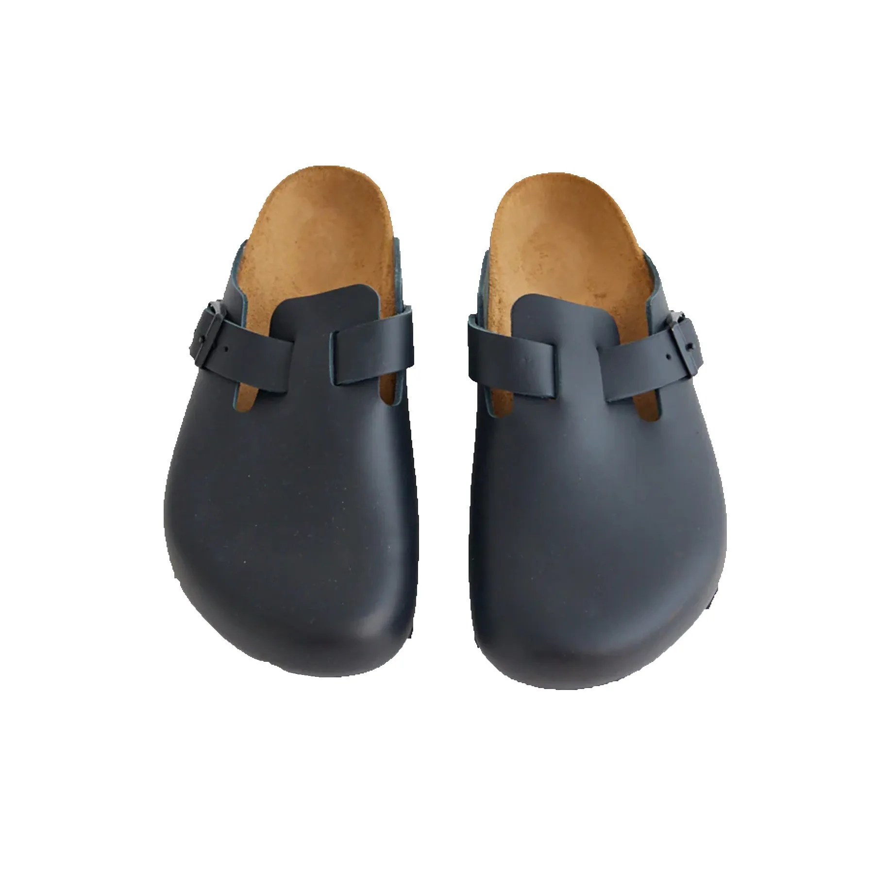 Birkenstock Boston Black Smooth Leather Regular