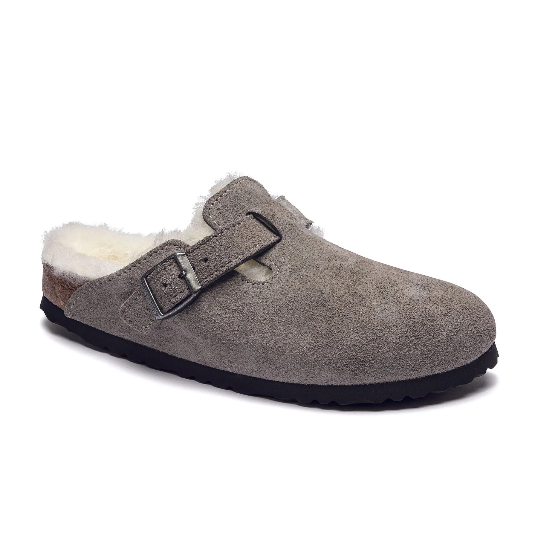 Birkenstock Boston Shearling Stone Coin