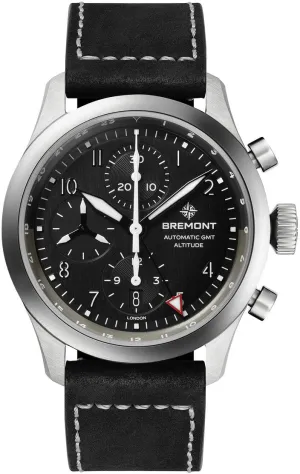 Bremont Altitude Chronograph GMT Black Leather Watch