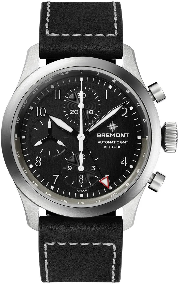 Bremont Altitude Chronograph GMT Black Leather Watch