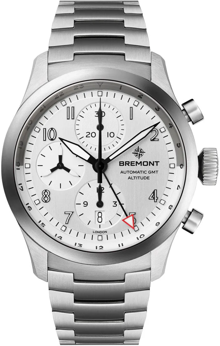 Bremont Altitude Chronograph GMT Silver Bracelet Watch