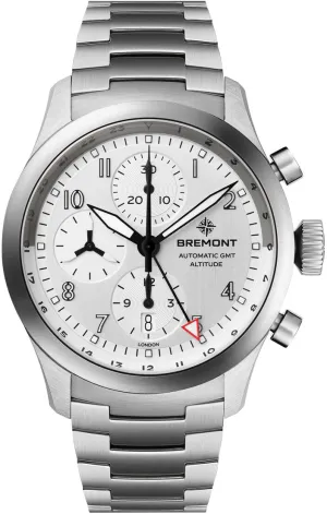 Bremont Altitude Chronograph GMT Silver Bracelet Watch