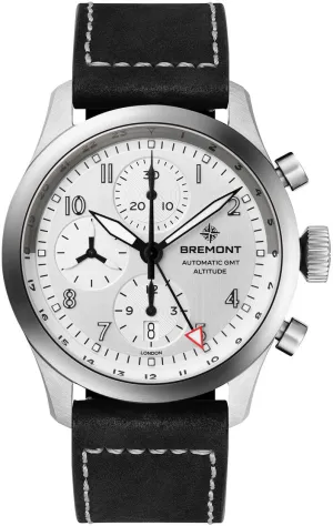 Bremont Altitude Chronograph GMT Silver Leather Watch