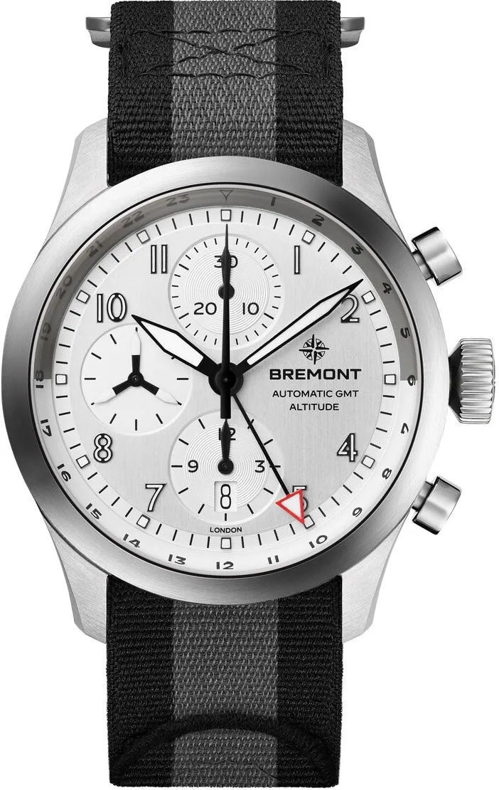 Bremont Altitude Chronograph GMT Silver Nato Watch