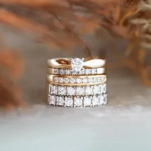 Cathedral-Set Diamond Solitaire Ring
