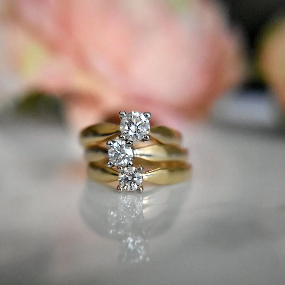 Cathedral-Set Diamond Solitaire Ring