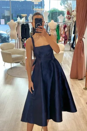 Chic Midi Dress Navy Exclusive to HSH