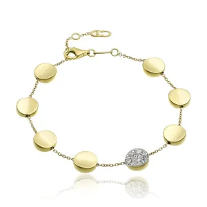 Chimento Armillas Glow 18ct Yellow Gold 0.27ct Diamond Bracelet