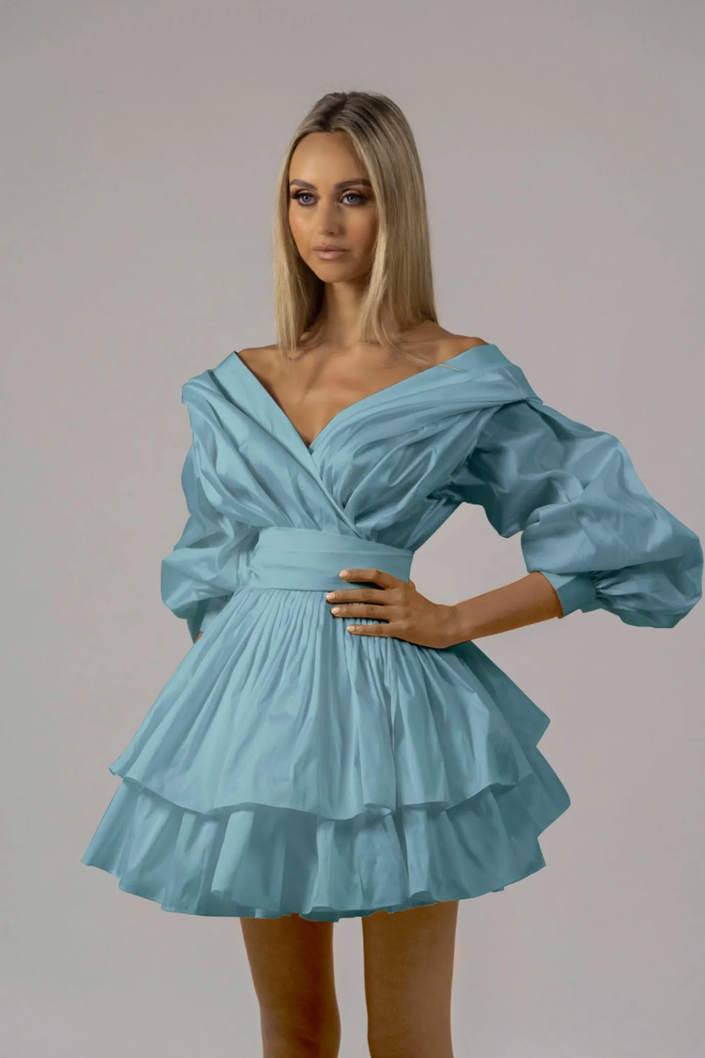 Chloe Dress Blue by Alin Le' Kal