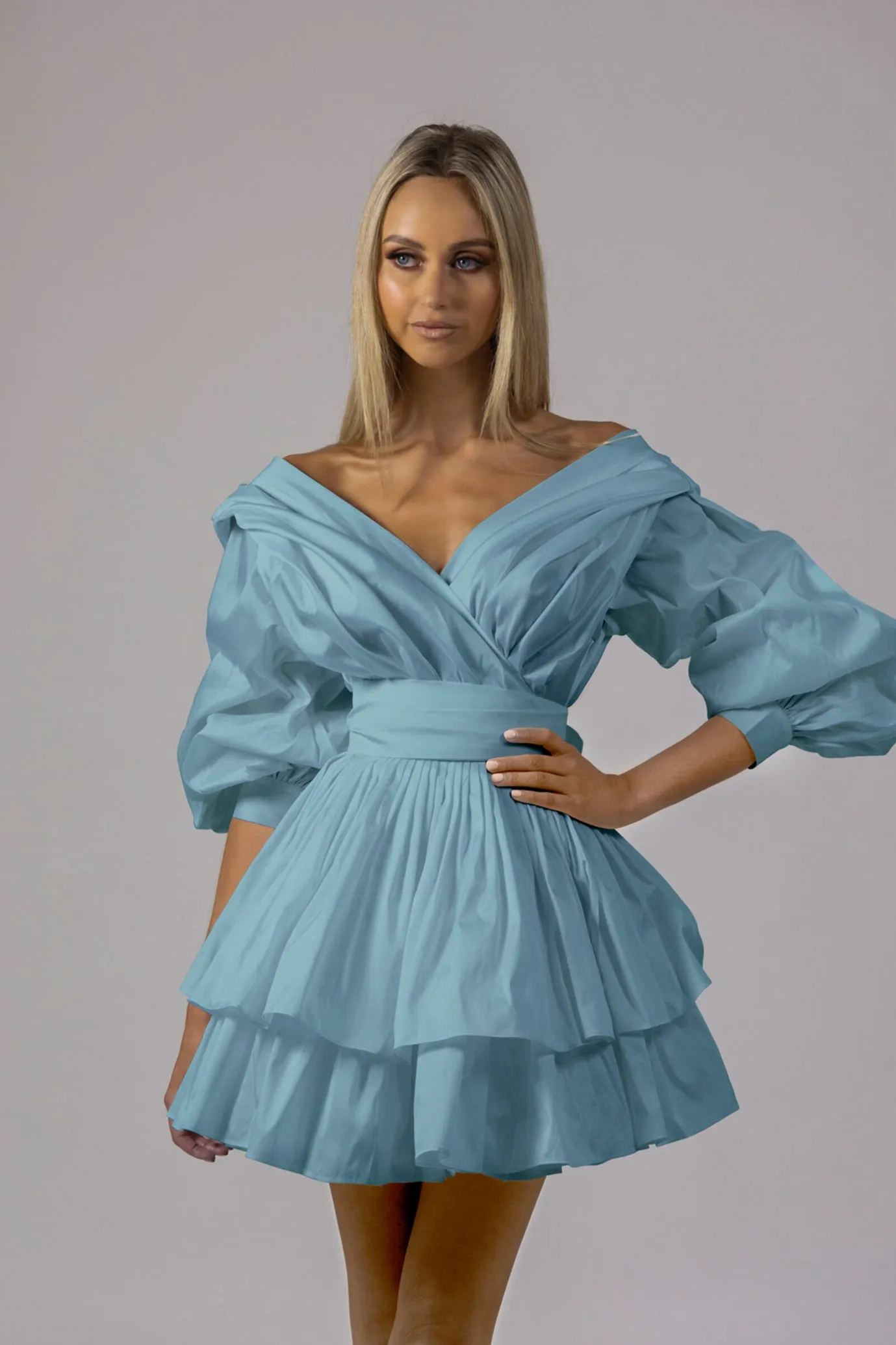 Chloe Dress Blue by Alin Le' Kal