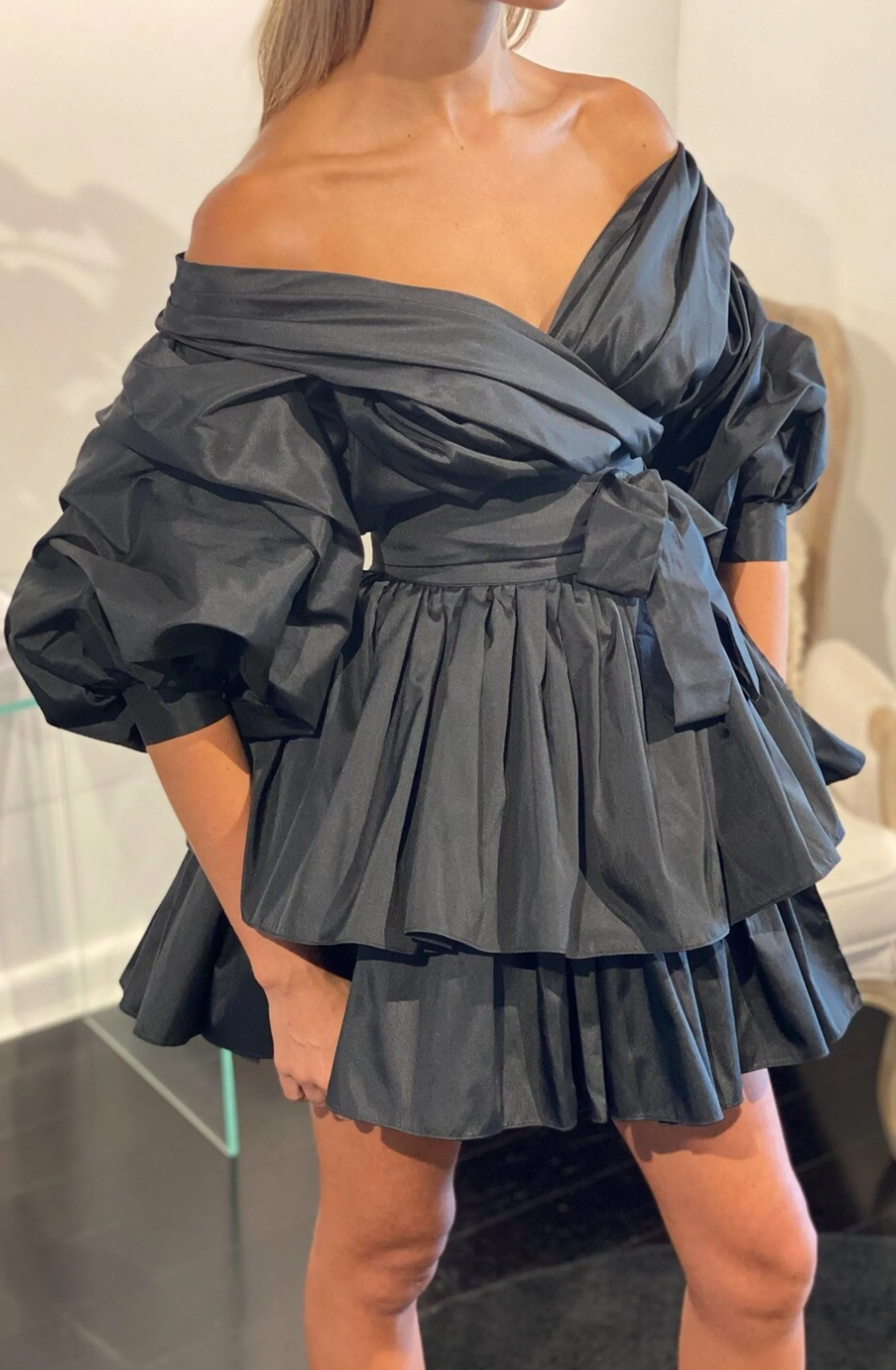 Chloe Dress Noire Black by Alin Le' Kal