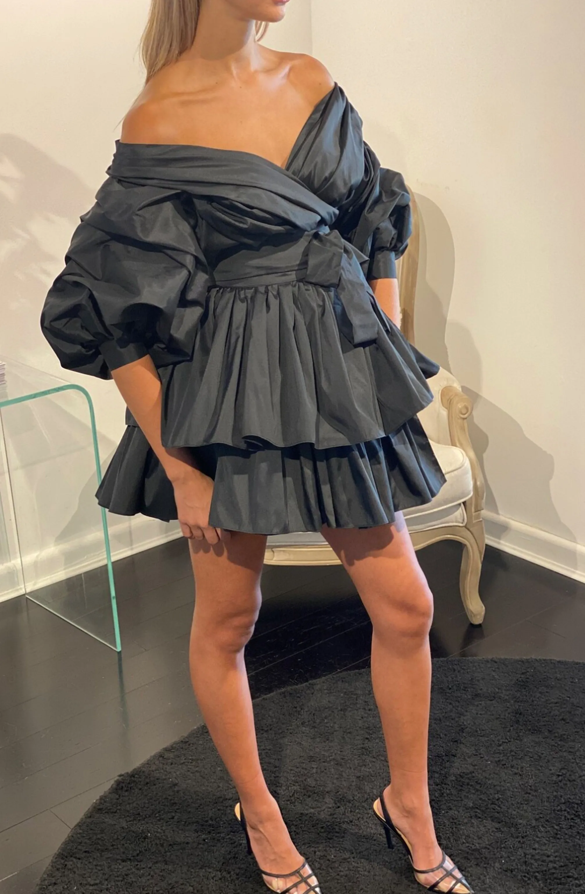 Chloe Dress Noire Black by Alin Le' Kal
