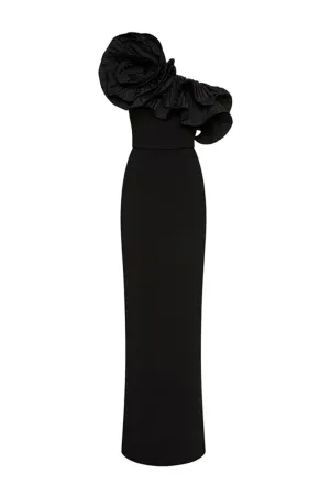 Chloe Gown Black by Rebecca Vallance